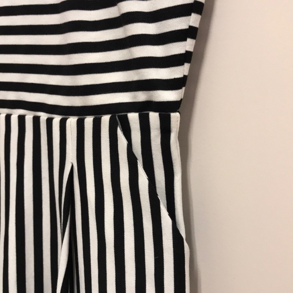 Brixon Ivy Black/White Striped Dress with POCKETS! - Picture 3 of 3